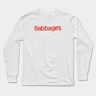 Babbage's - Defunct Electronics Store Long Sleeve T-Shirt